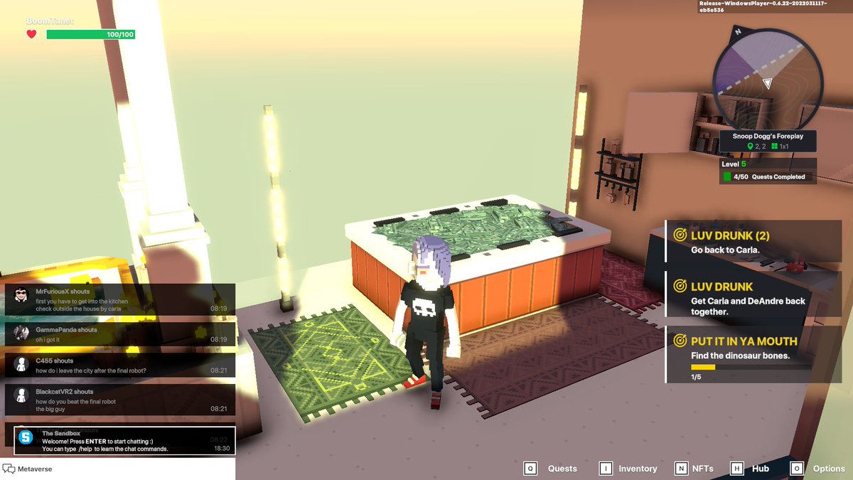 BoomTanetX's tweet photo. @TheSandboxGame I just participated in the daily #SandboxAlphaS2Contest for a chance to earn up to 1,000 $SAND! Starting March 16 - Take a money bath in Snoop Dogg Mansion. Check out my screenshot below!
👇 #SandboxAlphaS2 https://t.co/uBrHp7udju