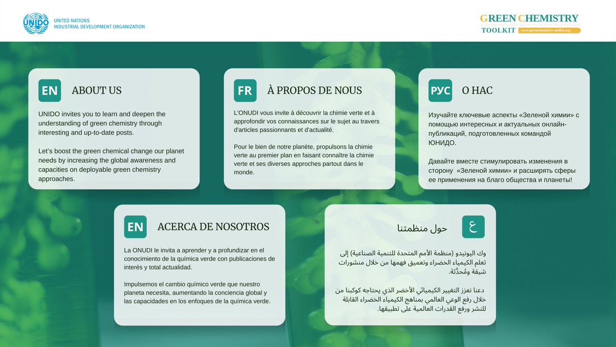 Green Chemistry UNIDO tweet media