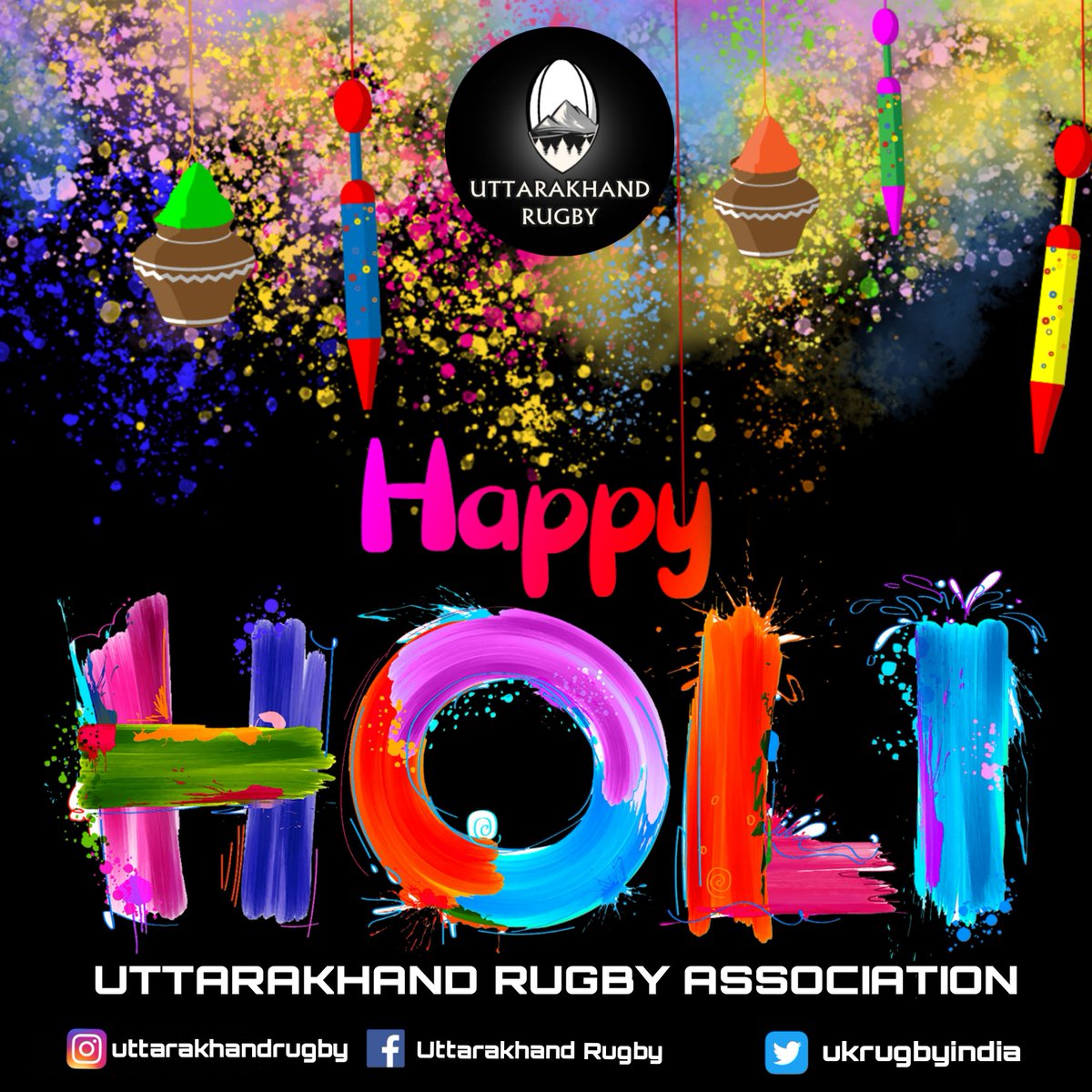 ukrugbyindia's tweet photo. May your life be as colorful as the festival itself or even more✨
#HappyHoli #uttarakhand 
@RugbyIndia https://t.co/0PYfa7h26y