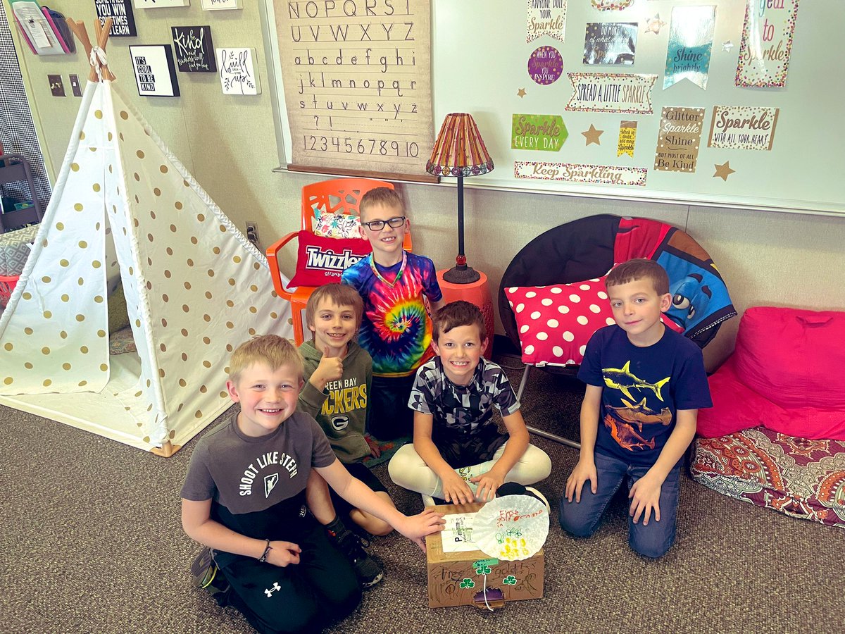 Mast_2nd's tweet photo. ☘️🌈 Will we trap the leprechaun?! Will we get the gold?! Will this be the year?! Lots of clever ideas building our own traps and we can’t wait to see what we catch in the morning! The inside of the traps are pretty convincing to go in!☘️🌈 #bulletpride #connectses https://t.co/5sryRNCOaL