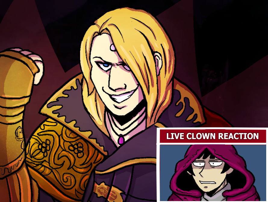 fadamniel's tweet photo. #FFXIV #EndwalkerSpoilers forever enjoying the comedy of that one scene where zenos has his monologue of "blinding, pure, and hot...so very HOT" and the camera then cuts to fandaniel giving the most stupefied look in the world https://t.co/nC2bp3oJvP