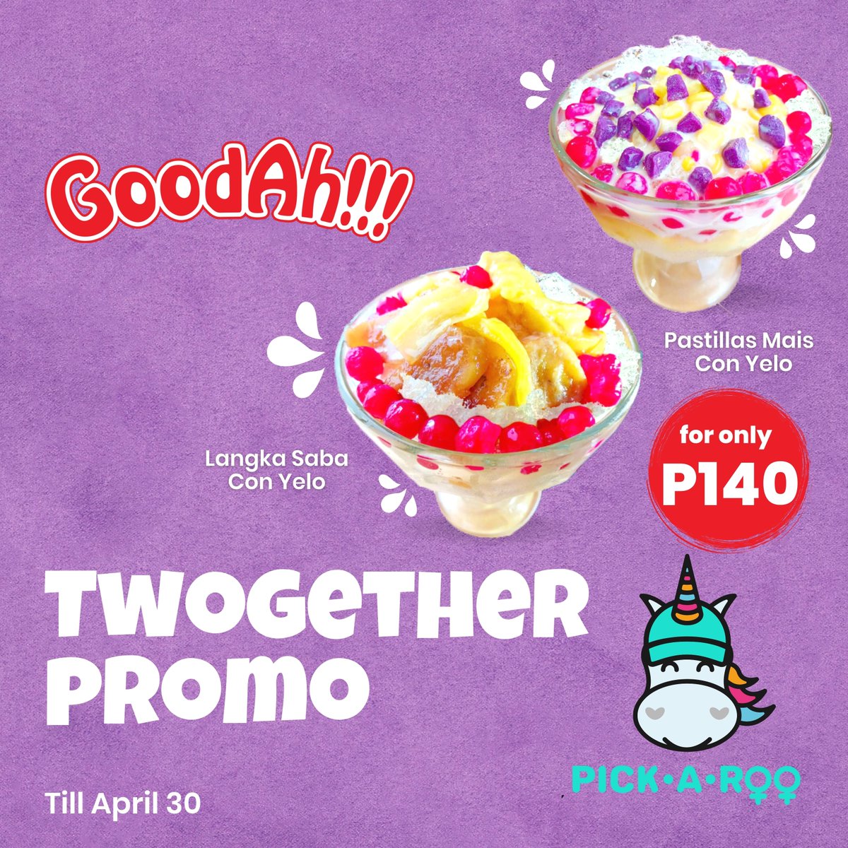 pickaroo's tweet photo. It's GoodAh!!!-licious day!
Get 20% OFF, with a minimum spend of P350. Just use the code: GOODAH100.
๐
Max of 2 redemptions
๐
Discount is valid today March 17, and 31
#PickARoo #DeliveryAppPH #Goodah #Promo #Discount #Deals #Payday https://t.co/CUhbSOwHWa