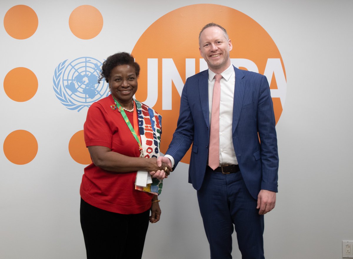 In my meeting with Minister <a href="/gu_brandsson/">Guðmundur Ingi Guðbrandsson</a>, I thanked him for #Iceland’s strong support to <a href="/UNFPA/">UNFPA</a>, including to our humanitarian response in Ukraine, and highlighted our work on gender-responsive climate action.