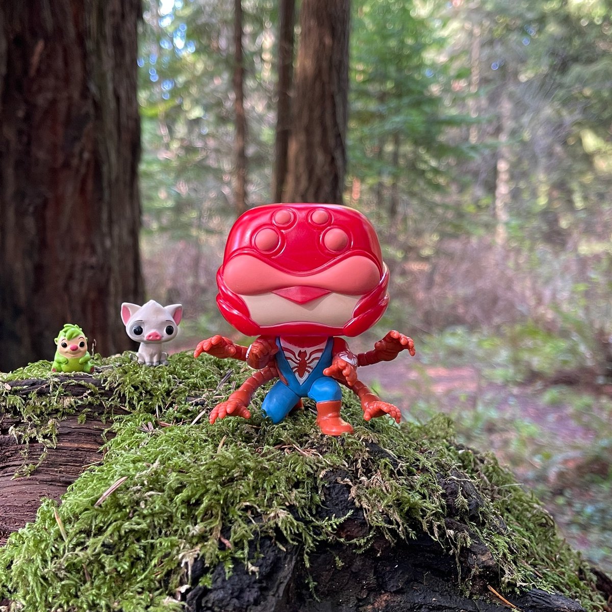 TheoZissou's tweet image. The Distant Future… The Year 2211. Spider-Man 2211! And photography friends Hedgehog And Pua. This new Spidey has to be one of the fastest deliveries of all time. #Spiderman2211 #BeyondAmazingCollection #Marvel #FunkoPop #FunkoPhotoADay #MarvelComics #Spiderman