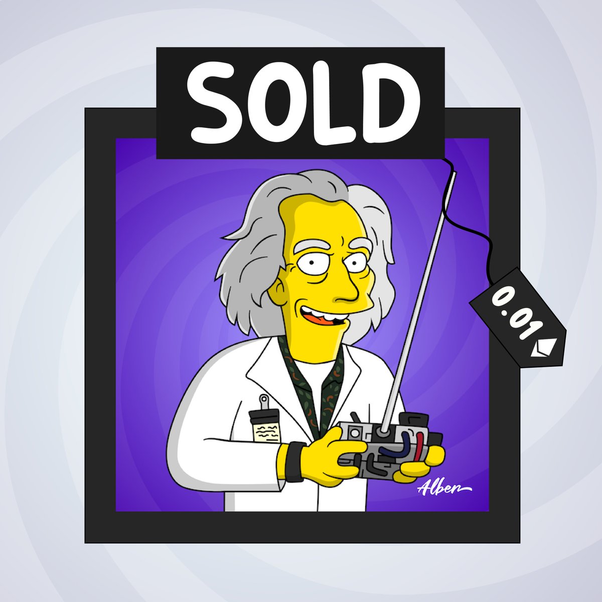 CryptoYellows's tweet photo. SOLD | #002 Dr. Emmett Brown 🚀 (0.01 eth)
· 1/1 #polygon blockchain (no gas fee)
· Available on #opensea (link on profile)

Thank you so much &amp; congrats to the new owner! 🥳
Become a member of this #nftproject before it's too late and the floor price rises!!

#nft #nfts #nftsold https://t.co/4A70ZRcd1J