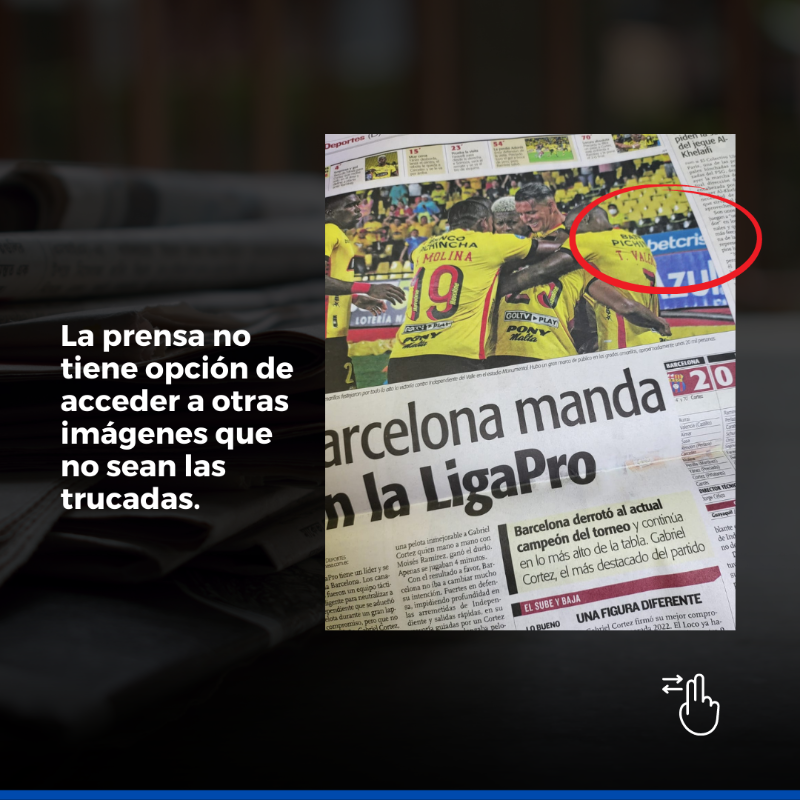 Expresoec's tweet photo. ¿Hasta cuándo @ligaproec? 🧐 Por dos años, este ente no ha dejado entrar a sus estadios a los cronistas gráficos. Por dos años, ha impuesto marcas en las imágenes que proveen a los medios. Lee más: