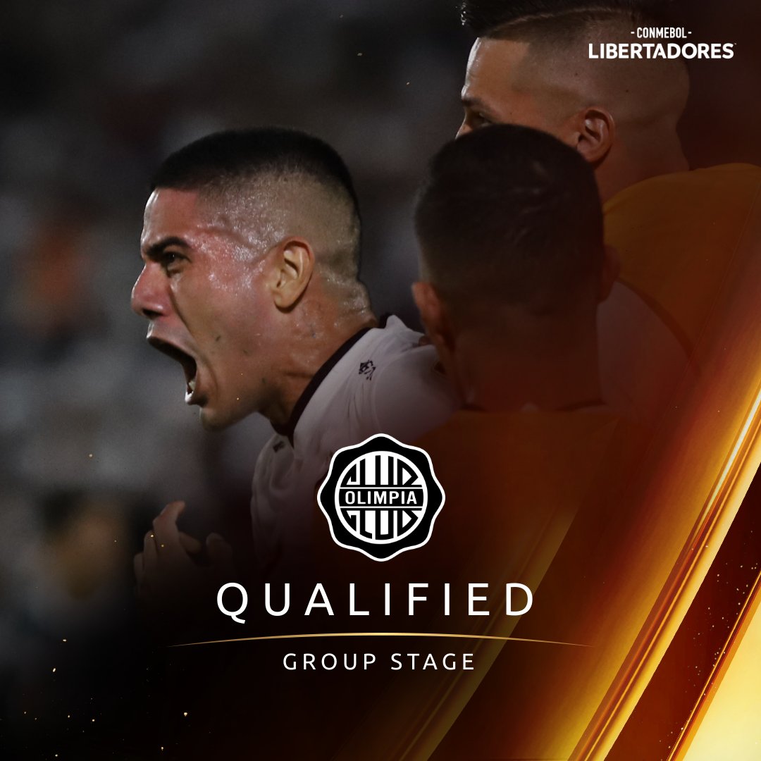 TheLibertadores's tweet photo. 🔥⚫⚪ Comeback Complete! @elClubOlimpia rallied to force penalties with a 2⃣-0⃣ win and are through to the CONMEBOL #Libertadores Group Stage after topping @FluminenseFC on spot kicks! https://t.co/Jz8CcvP335