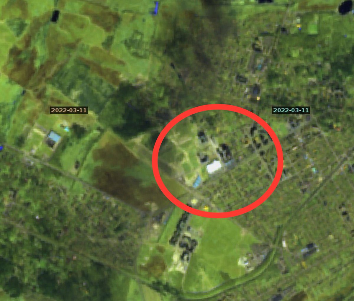 lobsterlarryliu's tweet image. Satellite shows that a mall not far from Kiev exploded. Was it a &quot;bombing&quot;?!
#OSINT 
#UkraineRussiaWar 
#OSINTUkraine