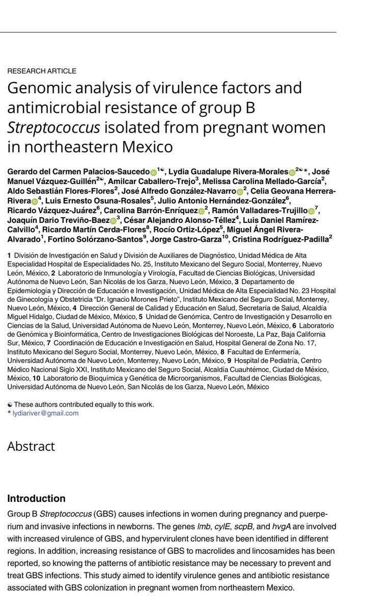 joaquindtb's tweet photo. Feliz con la publicación de un trabajo de investigación de la UMAE 23 en la revista PLOS ONE indexada y con factor de impacto en JCR https://t.co/ymn1vWyRsW