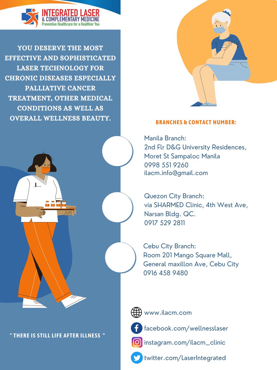 LaserIntegrated's tweet photo. There is still Life after Illness.
Inquire now!! https://t.co/6YqANrdM3X