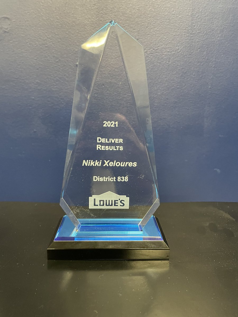 My FIRST award in the workplace today! Beyond proud of the team in D829. Every Store Manager and SSA worked hard everyday for this.  It says D838 and it is setting the stage for the future and where we are going.       THIS IS HOW OUR ASSOCIATES FEEL WITH SERVICE AWARDS FYI!