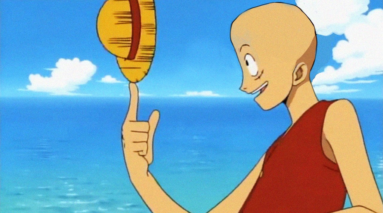 Contemplem a beleza do Luffy careca