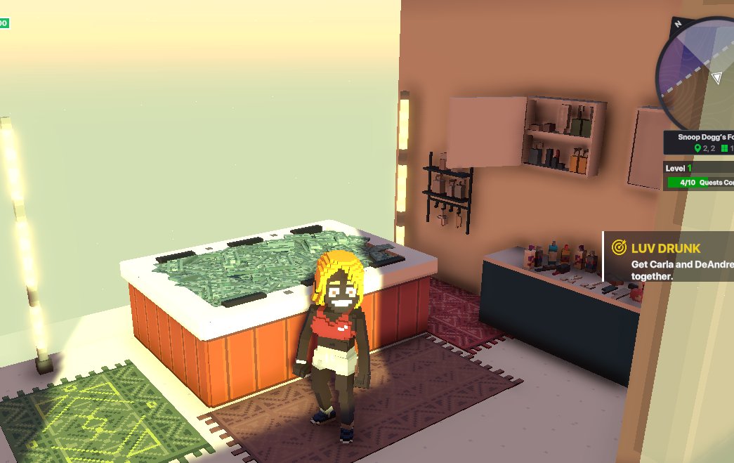 micmic1211's tweet photo. @TheSandboxGame I just participated in the daily #SandboxAlphaS2Contest for a chance to earn up to 1,000 $SAND! Starting March 16 - Take a money bath in Snoop Dogg Mansion. Check out my screenshot below!
👇 #SandboxAlphaS2 https://t.co/QTJeR3rDlx