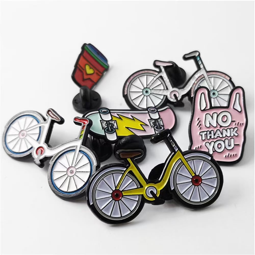 Bicycle Soft Enamel Lapel Pins