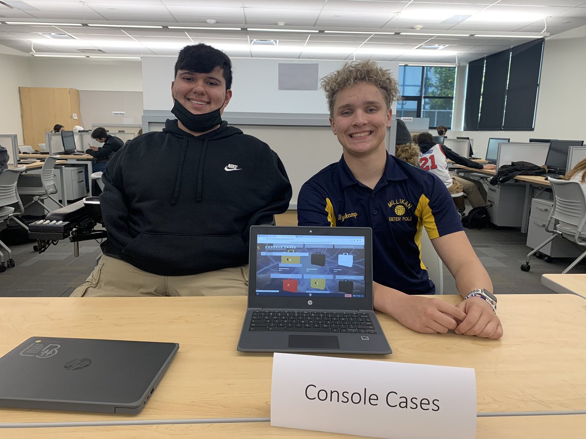 I attended the West spring virtual enterprise trade show. 1st feature of Ms. Valdez’s Virtual Enterprise company: Console Cases! If you are a gamer who likes to be on the go, this case is for you! @Pathways_LBUSD @MillikanMBA @MillikanHS #virtualenterprise #capstone