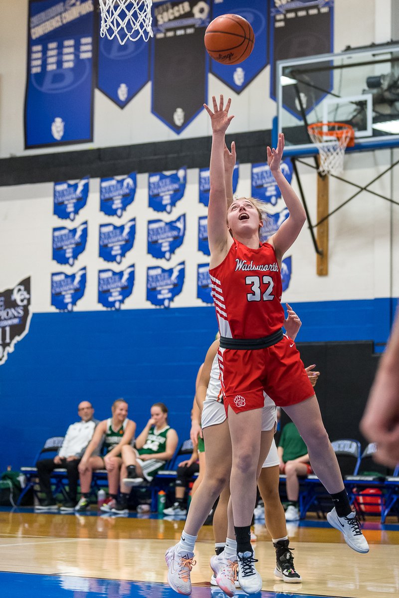 Wadsworth's <a href="/celialambertt/">celia lambert</a> gets the basket at the Medina County Senior All-Stars Hoopla at Brunswick tonight. <a href="/whsgrizzlies/">Wadsworth Athletics</a>