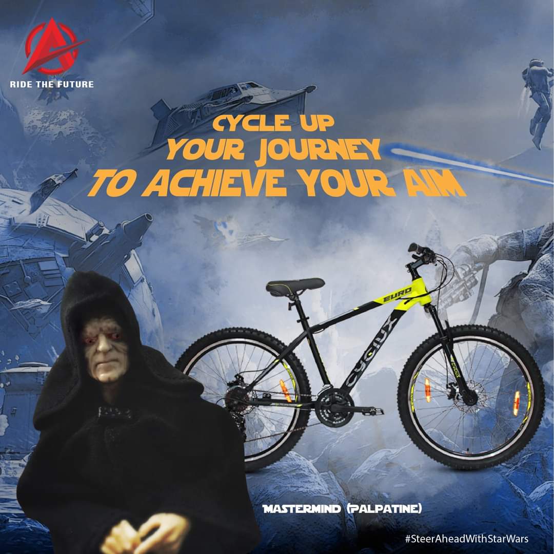 AvonCyclesIndia's tweet photo. Spirit of Star Wars is there in every cycle.

#AvonCycles #RideAvon #Starwars #Avon #AvonIdea #AvonCycle #Cycles #HealthyLifestyle https://t.co/lp0iYtU74f
