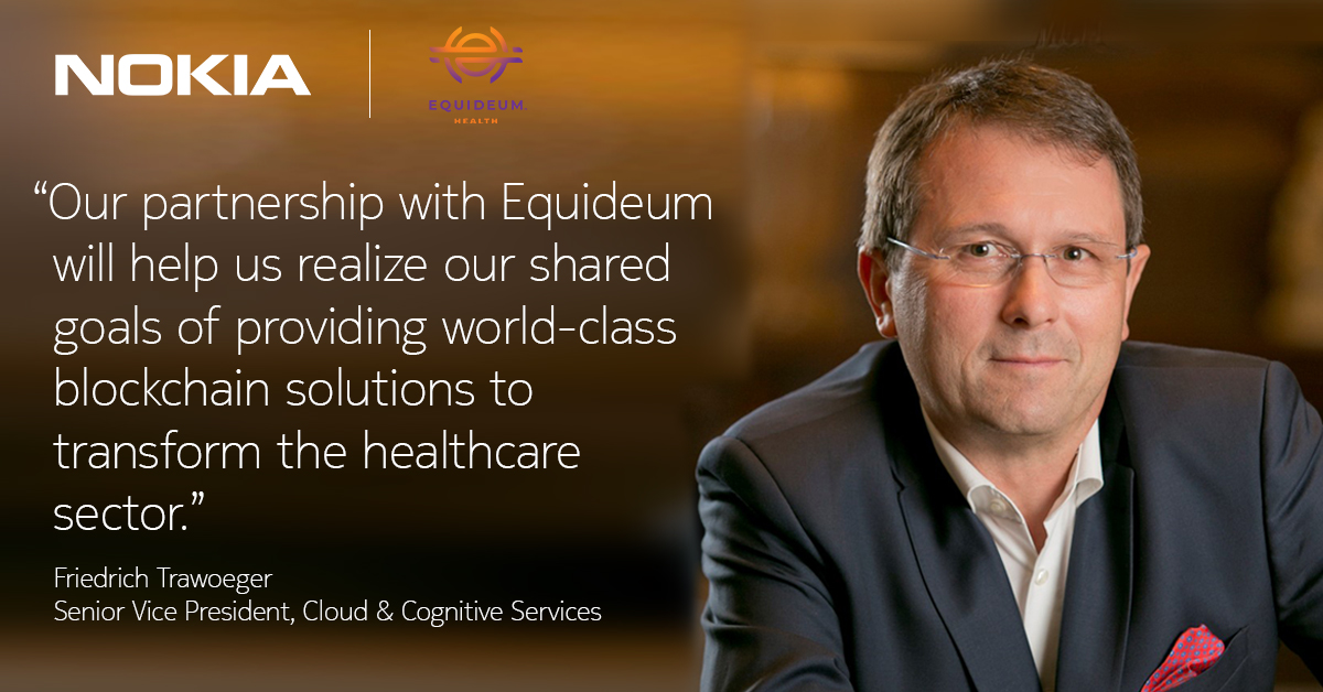 NainwalAshish's tweet photo. @Nokia today announced that it has been selected by @EquideumHealth to help the US-based company jointly develop and deliver healthcare use-cases by using Nokia’s SaaS-based Data Marketplace. https://t.co/CdU28FUpYw
#SaaS #blockchain #healthcare https://t.co/l4Hxrlud2T
