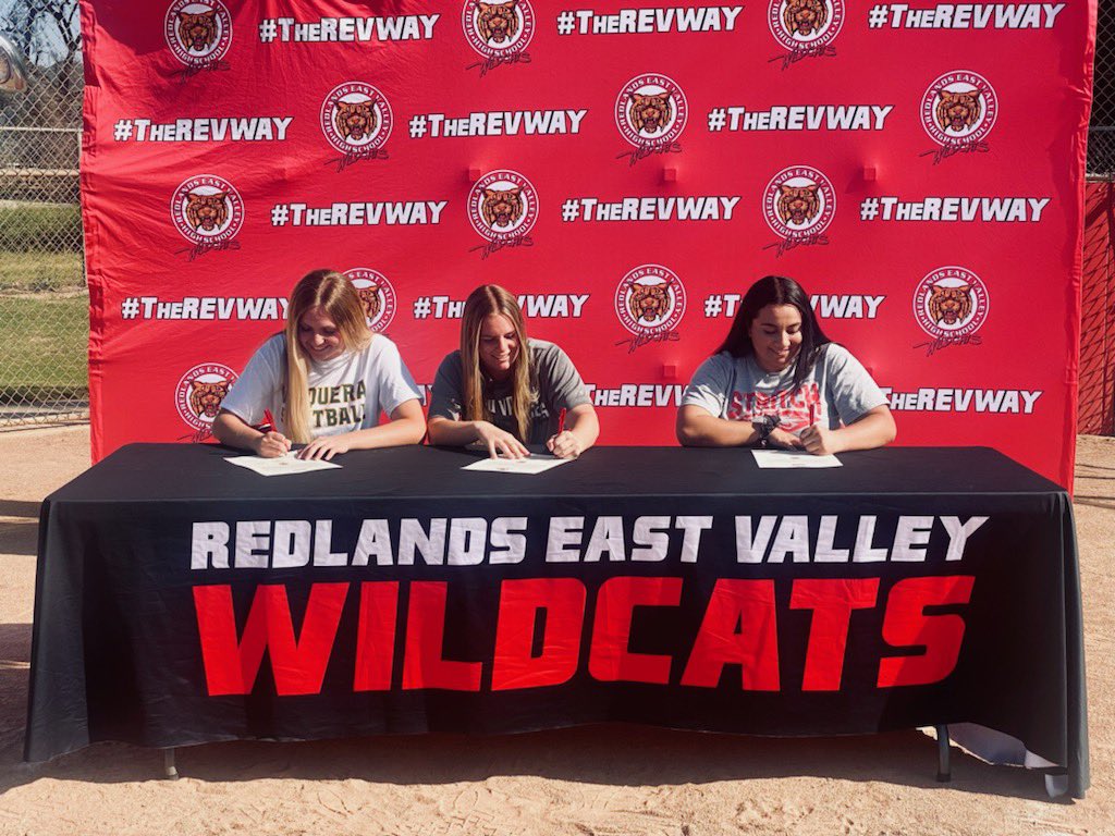SoftballRev's tweet photo. Today was an awesome day for a program. We honored three of our seniors going to the next level. Kylie Johnson will be attending Utah Valley, Savannah Barajas will be attending Cardinal Stritch and Hannah Nordby will be attending Central Arizona. #REVWAY @Inland_Sports https://t.co/YpKJEwJDv9