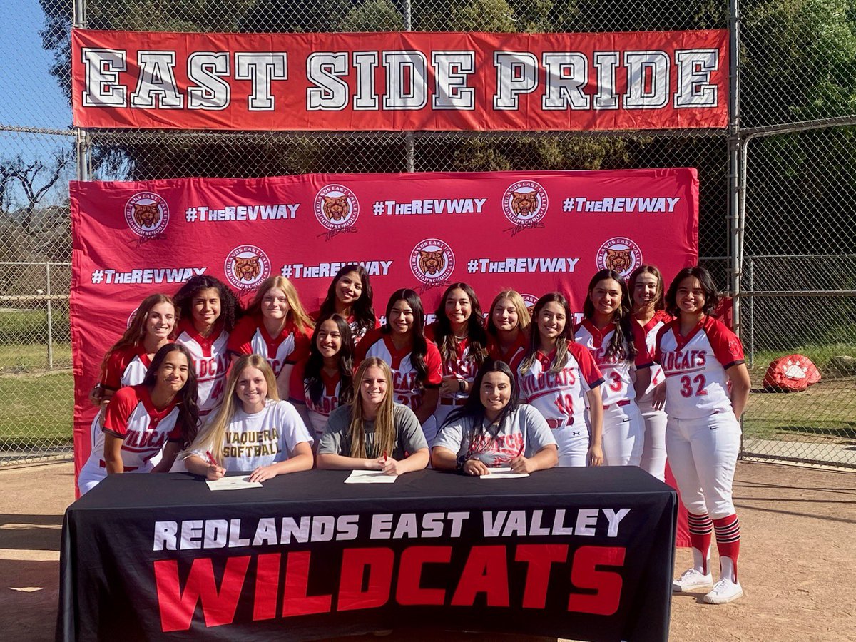 SoftballRev's tweet photo. Today was an awesome day for a program. We honored three of our seniors going to the next level. Kylie Johnson will be attending Utah Valley, Savannah Barajas will be attending Cardinal Stritch and Hannah Nordby will be attending Central Arizona. #REVWAY @Inland_Sports https://t.co/YpKJEwJDv9