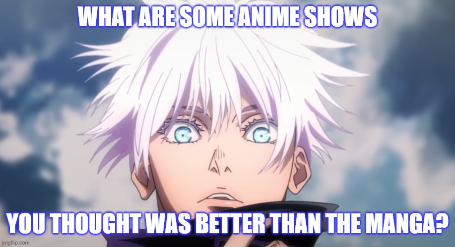 AuthorMarcel's tweet photo. List your favorite #Anime that were better than the #Manga  
@Funimation @ShopCrunchyroll https://t.co/YLvXzK9Qo0