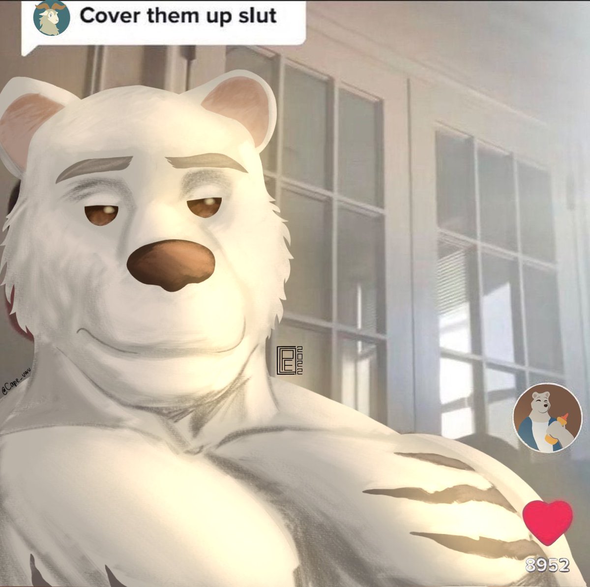 Cape_uwu's tweet image. 🐻 Why I should do that...? 

#Riz #Rizbeastars #リズ #Beastars #BEASTARS展  #ビースターズ #furry #furrymeme