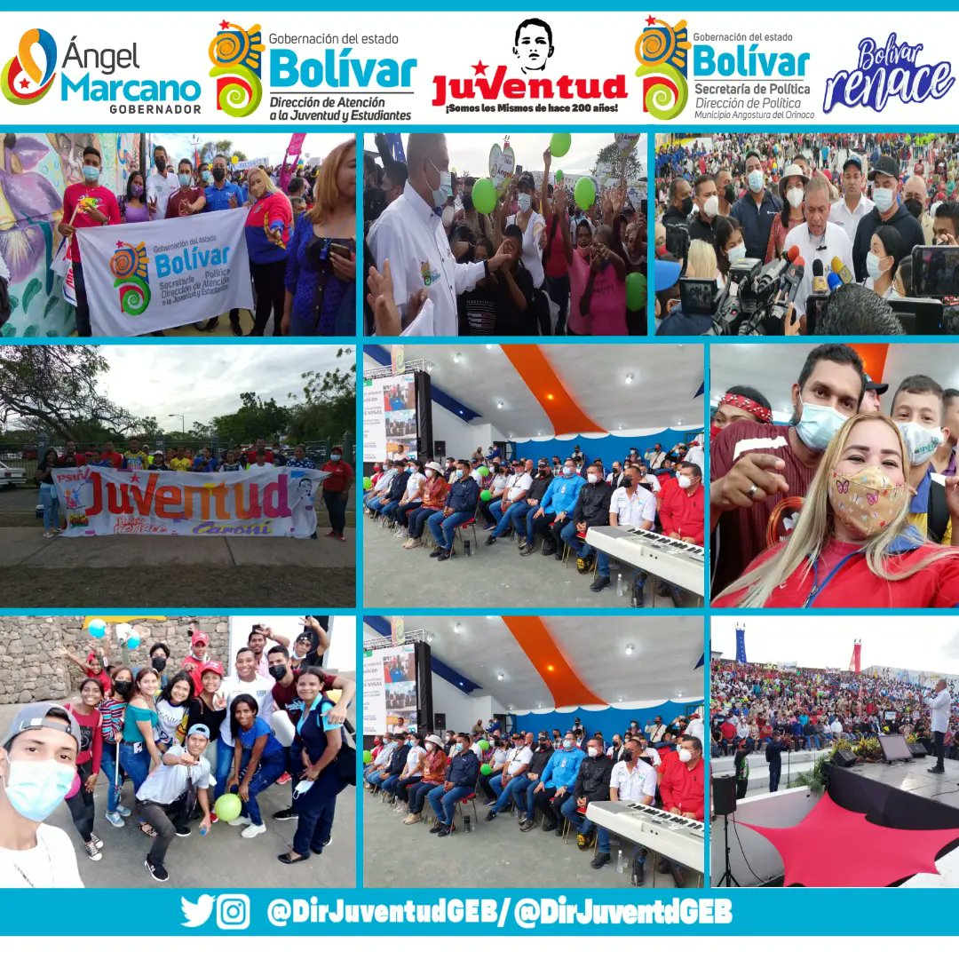 DirJuventud_GEB's tweet photo. #16Mar|| Desde las instalaciones de la Concha Acústica del Parque Leonardo Ruiz Pineda Ciudad Bolivar Municipio Angostura del Orinoco, se llevó acabo la Presentación de los 100 Días de Gobierno del Gobernador @amarcanopsuv 
@NicolasMaduro
@SecretariaPoli2
@SCI_Bolivar https://t.co/T3T4UuEloC