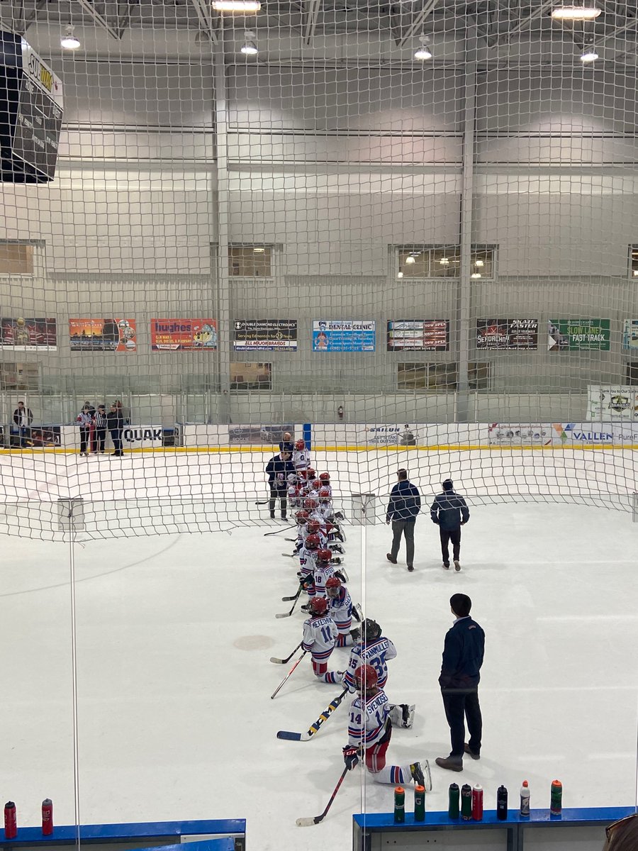 There was some hard fought battles throughout playoffs for the U11AA Strike Group Rangers. They came away with second in EFHL city championships!  What a great bunch of players, coaches, parents! #redbuckets #playoffs <a href="/RAChockey/">Rangers Athletic Club (RAC)</a>