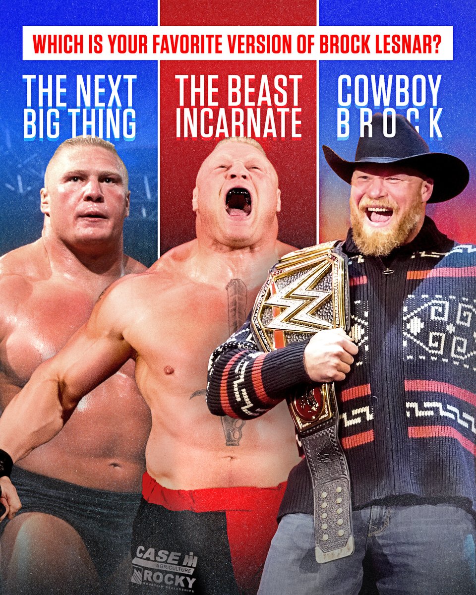 Which Brock is your favorite Brock? @BrockLesnar #BrockWeek #WWE