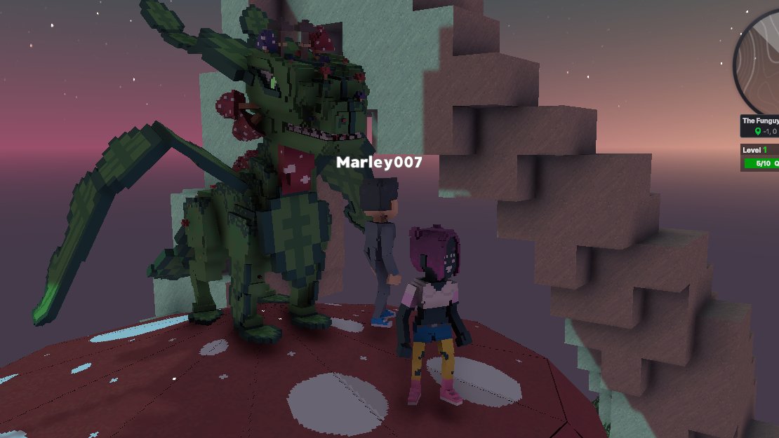 VJungma's tweet photo. @TheSandboxGame I just participated in the daily #SandboxAlphaS2Contest for a chance to earn up to 1,000 $SAND! Starting March 15 - Selfie with the mushroom dragon. Check out my screenshot below! 👇 #SandboxAlphaS2 https://t.co/d8vETUmsaq