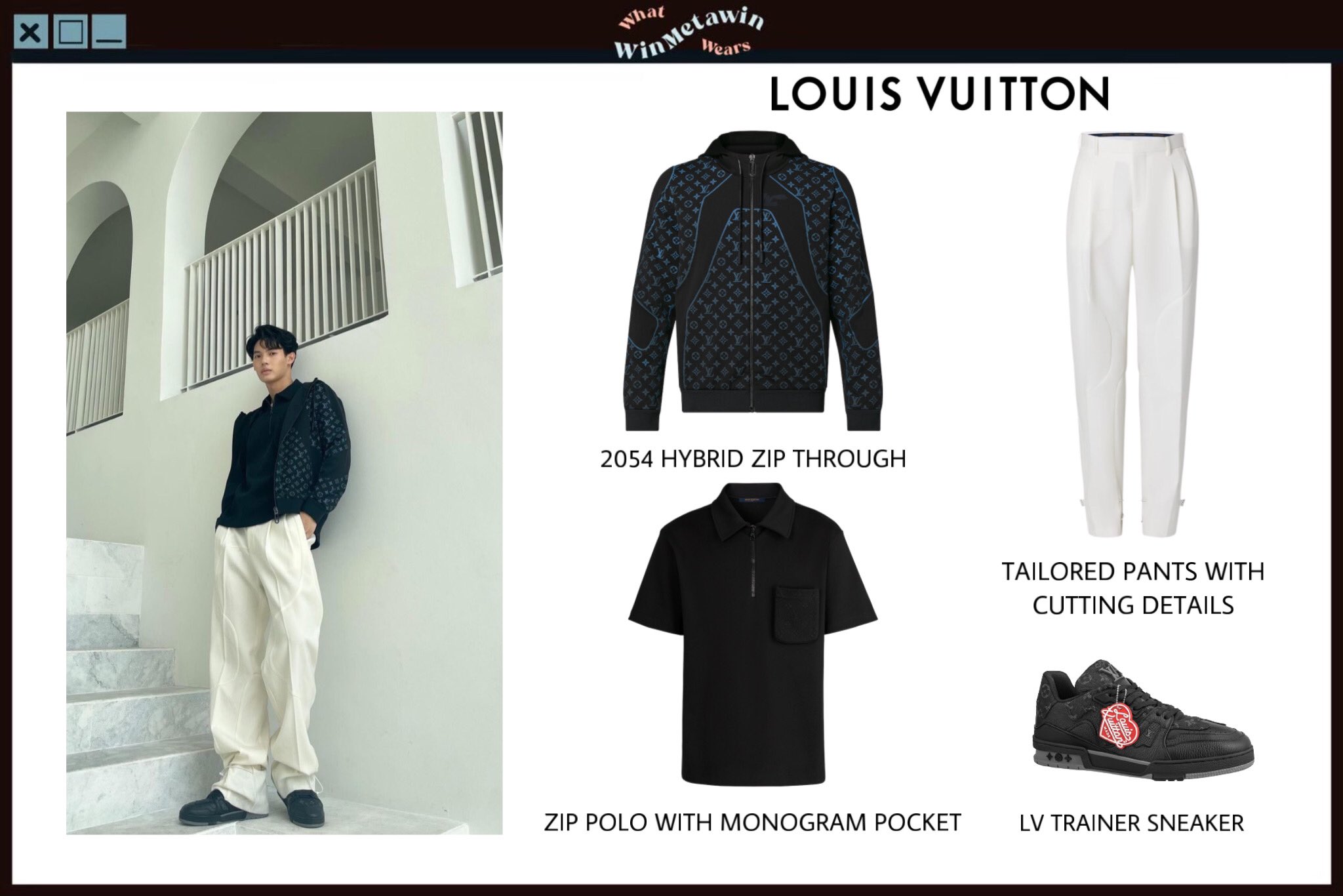 Whatwinmetawinwears 👕👖👟🧢🧤🖐🏻 on X: ALL LOUIS VUITTON 2054 HYBRID ZIP  THROUGH 💵 91,500 THB ZIP POLO WITH MONOGRAM POCKET 💵 810 USD (27,000 THB)  TAILORED PAN