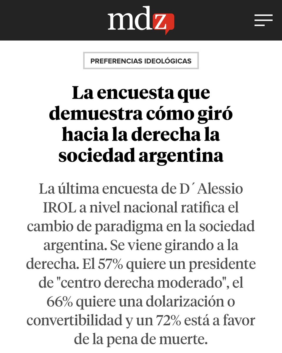 aetchebarne's tweet photo. Cada vez más argentinos quieren un gobierno de centro derecha y dolarización. Basta de inflación y de progreso populistas. https://t.co/7jUhdaJjrL