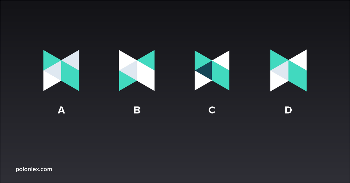 Poloniex's tweet photo. Which of the following icons is the correct Poloniex Logo? 🧐

✅Follow @Poloniex 
✅Tag 3 friends to participate
✅Leave your answers below👇

10 users with the right answers will be picked to share $50 💰

Ends: 3/21 08:00 UTC https://t.co/3Ka4Rhh5EK