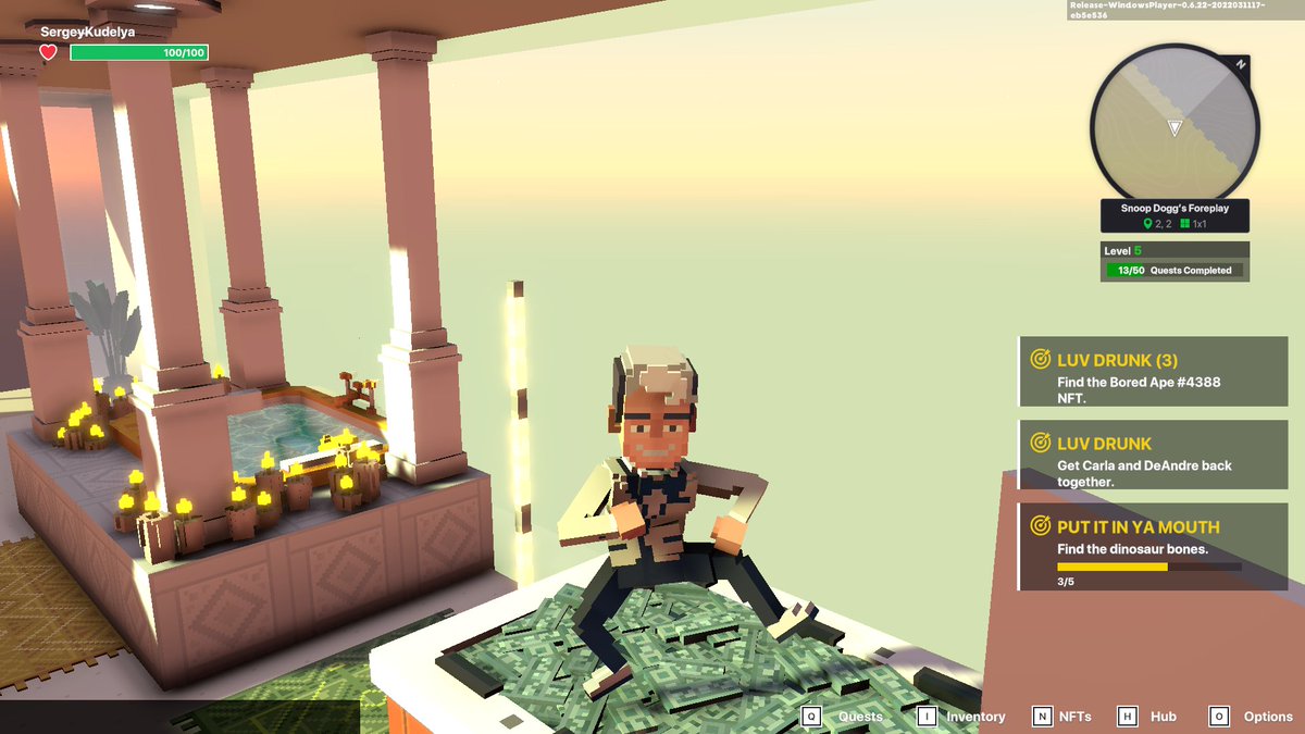 Michell51513397's tweet photo. @TheSandboxGame I just participated in the daily #SandboxAlphaS2Contest for a chance to earn up to 1,000 $SAND! Starting March 16 - Take a money bath in Snoop Dogg Mansion. Check out my screenshot below!
👇 #SandboxAlphaS2 https://t.co/P0WzGKvjW6