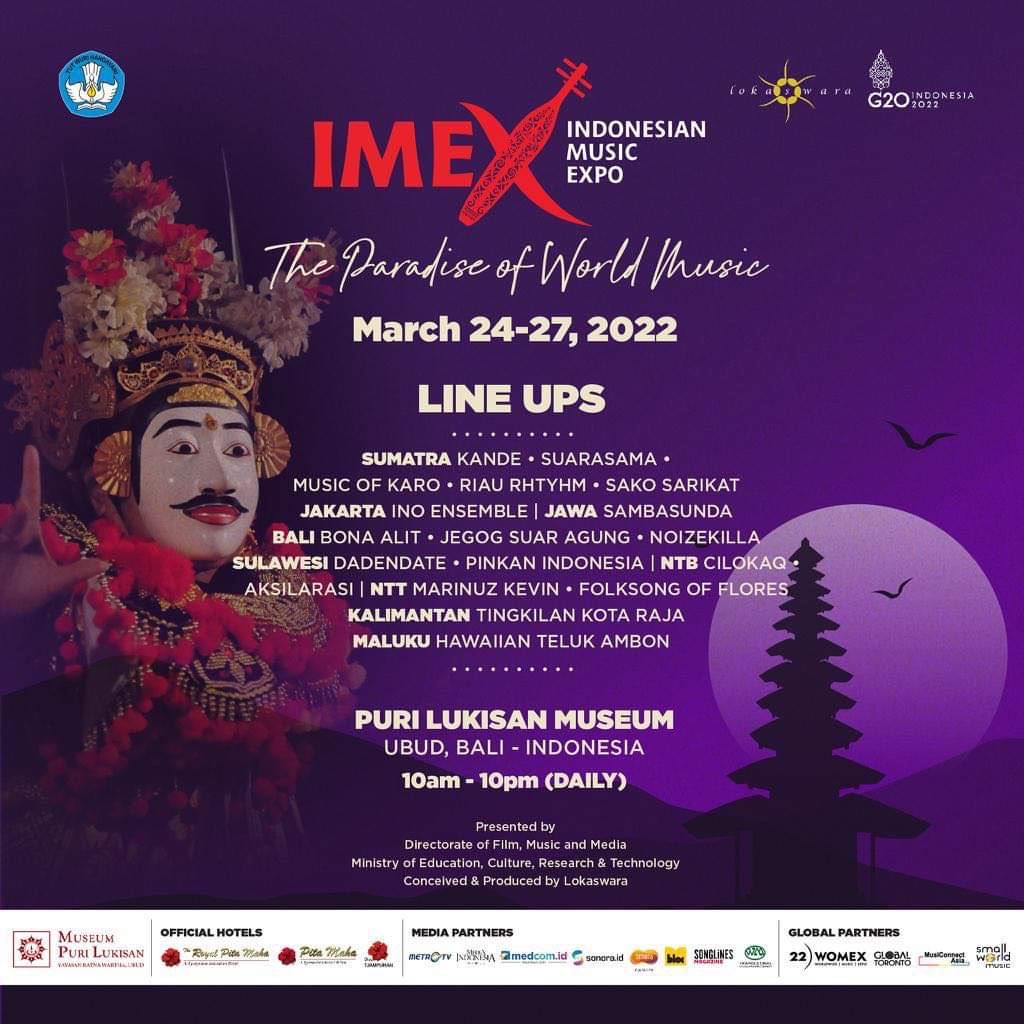 c_consonant's tweet photo. Inviting you to attend 𝗜𝗡𝗗𝗢𝗡𝗘𝗦𝗜𝗔𝗡 𝗠𝗨𝗦𝗜𝗖 𝗘𝗫𝗣𝗢 from Mar 24-27, 2022 in Bali

One music group is 𝗦𝗔𝗞𝗢 𝗦𝗔𝗥𝗜𝗞𝗔𝗧. One of members is #CaseanConsonant 𝗔𝗴𝘂𝗻𝗴 𝗛𝗲𝗿𝗼 𝗛𝗲𝗿𝗻𝗮𝗻𝗱𝗮 (𝗘𝗿𝗼𝗼). #IMEX directed by Dr. Franki Raden, our Consonant Advisor. https://t.co/gX4LZ6Zf8D