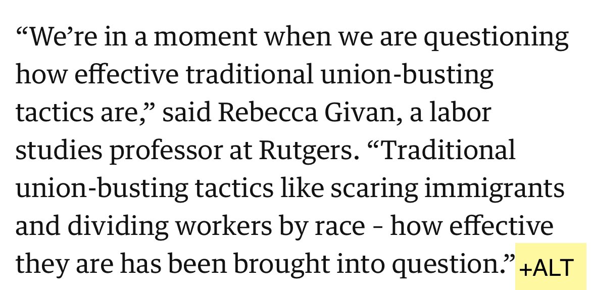JortsTheCat's tweet photo. “…traditional union-busting tactics” is a wild phrase. https://t.co/EBSeMmPVaN