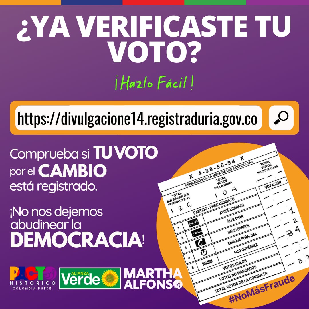 jonalex27's tweet photo. Comunico informe de la comisión de escrutinio del Pacto Histórico Tolima, la cual ha asumido una labor comprometida por la defensa de las decisiones del pueblo tolimense, logrando avances importantes para lograr mayorías en el congreso por el @PactoCol Abro Hilo 🧵 https://t.co/uxUH0mb7Tg