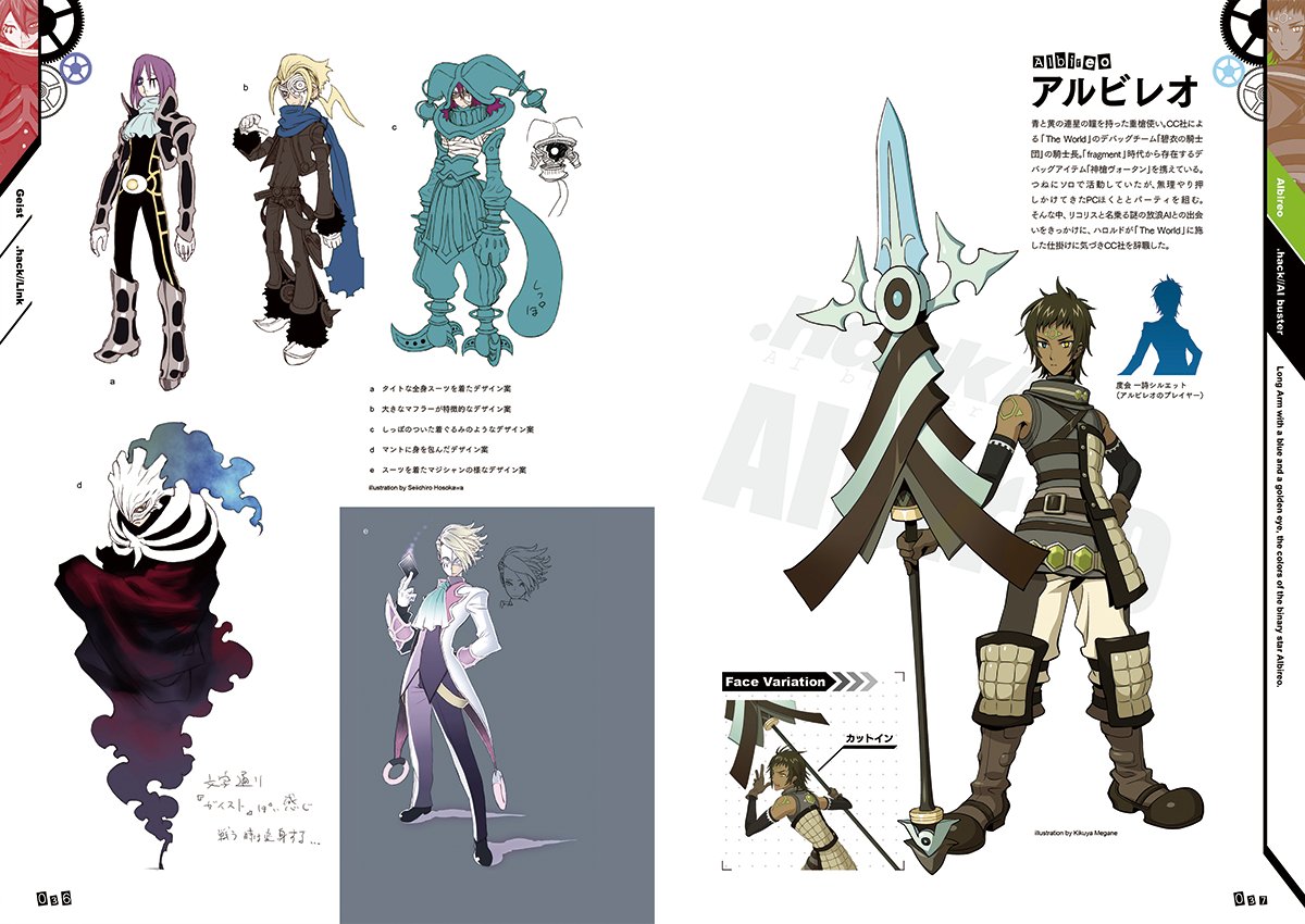 hack//Link』キャラクター設定資料（5/6） #dothack #ドットハック