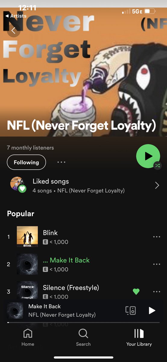 NFLneverforget's tweet image. Run this shit up for ya boy 🔥

open.spotify.com/artist/4SqqxO7…