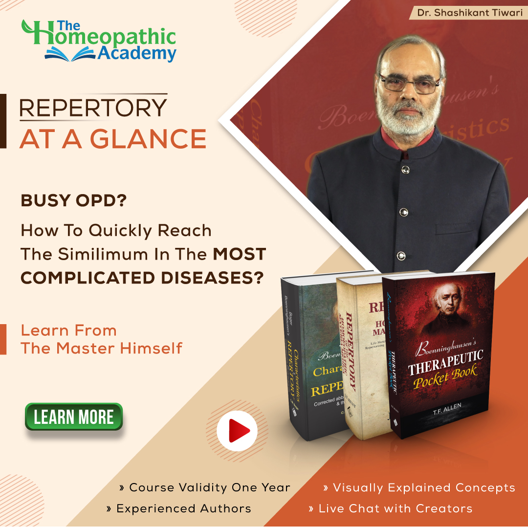 THA_Homeopathy's tweet photo. THA recognizes the importance of time for a #doctor. In today’s fast paced #world, it is important to cut short the tedious process of #repertorisation and reach the #similimum in the #shortest way. Watch Dr. S.K. Tiwari as he goes into the depths of each repertory. https://t.co/Ouo600R6f9