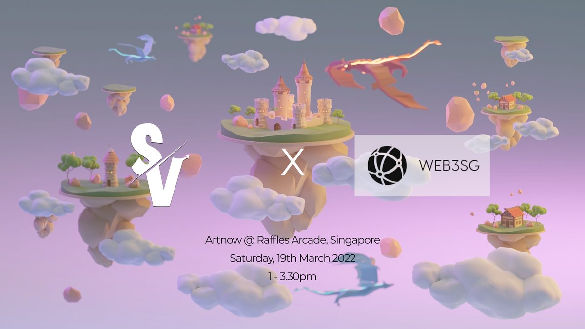 Skyverse Founder will coming to Artnow on Saturday 19 March 1300-1530. COME BY! Giving 15WLs at the event!

We will be raffling 2WLs on this tweet. 

To enter:
1) Like &amp; RT
2) Follow 
<a href="/web3sg/">WEB3SG</a>
@SkyVerseNFT
3) Tag 3 friends and drop them a GOOD MORNING