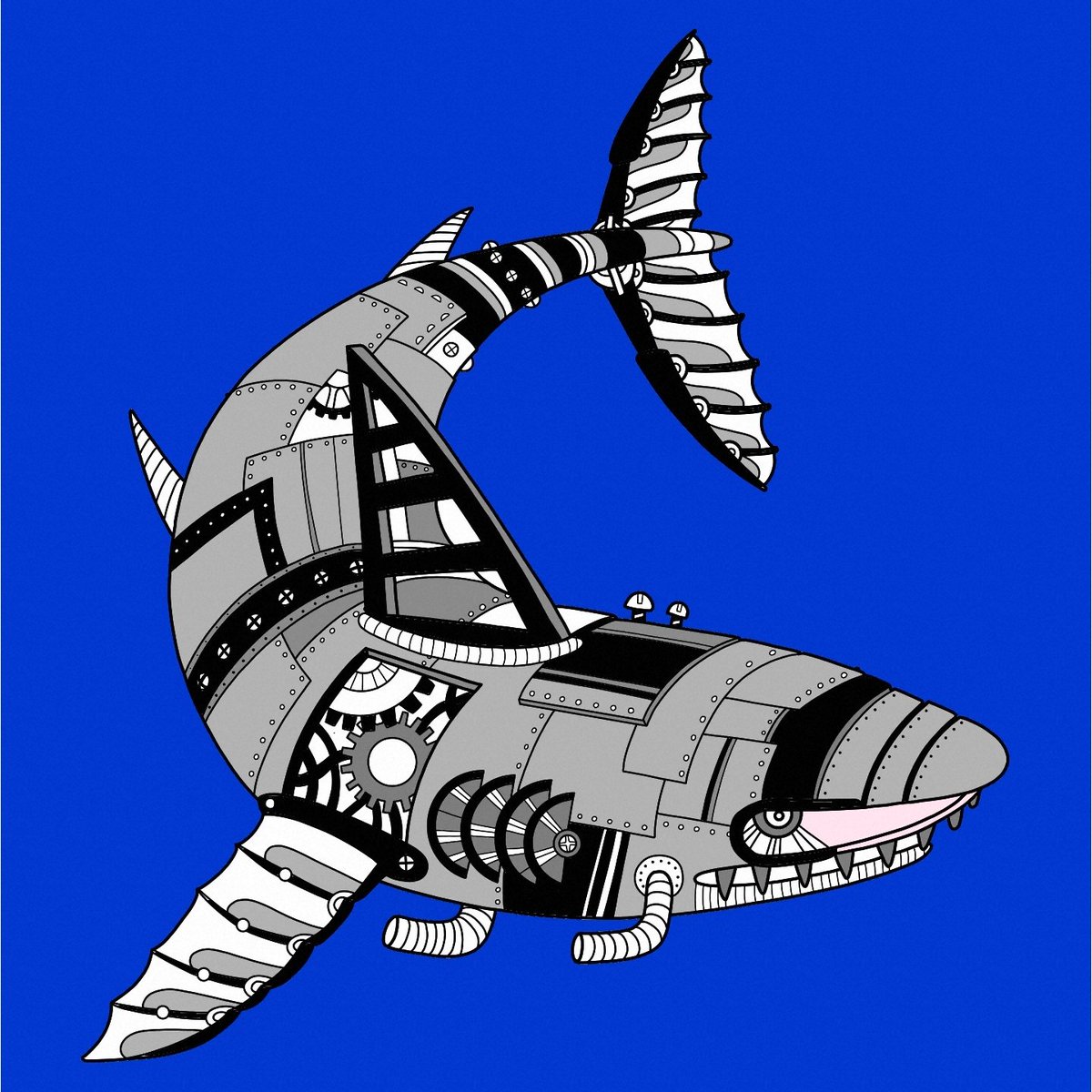 FCG_Studio's tweet photo. Who remembers Steam Punk Sharks?
#steampunkshark #174 is moving to @PolygonCities City announced tomorrow !
...
#polygonNFT #polygonCities https://t.co/7D1RARipzs