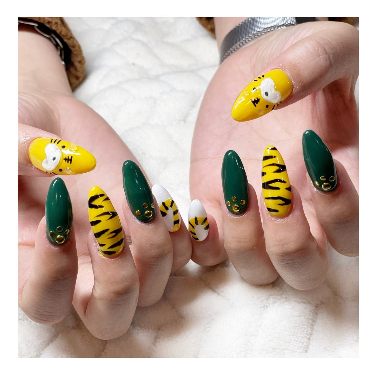 寅年ネイル】 #寅年 #虎柄ネイル #虎ネイル #干支ネイル #ネイル