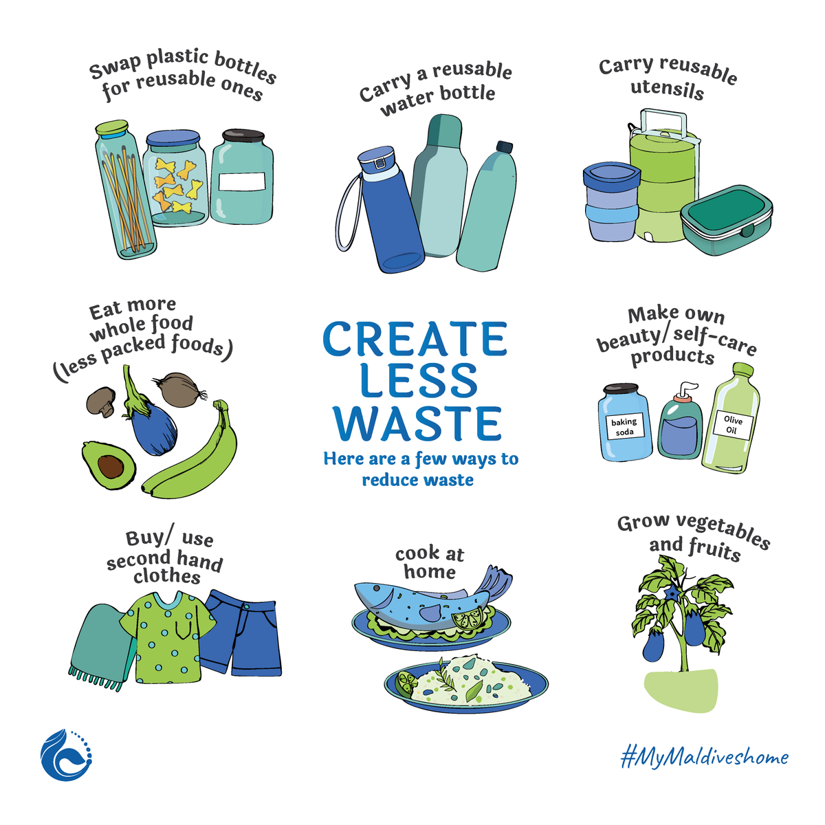 mymaldiveshome's tweet photo. CREATE LESS WASTE!
Here are a few ways to reduce waste.
#MyMaldivesHome
#createlesswaste #reuse #recycle #reduce https://t.co/fPcB3v4Xe1