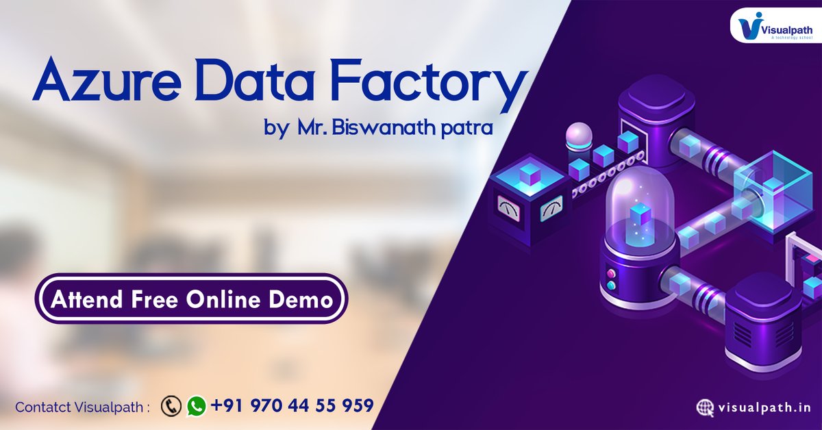 VisualpathB's tweet image. Visualpath is one of the best Azure Data Factory Training Institute in Hyderabad. Improve your skills under guidance by our experts. for more details contact  +91-9989971070
visualpath.in/azure-data-fac…
#Azuredatafactorytraininginhyderabad 
#Azuredatafactorycourse |Visualpath