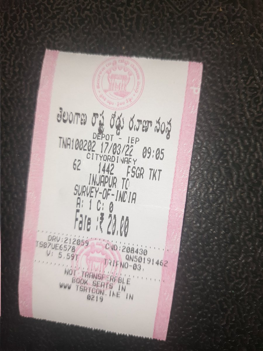 dmupltsrtc's tweet photo. @TSRTCHQ @tsrtcmdoffice #BUSDaytsrtc @dvmhyttsrtc @rmhrtsrtc Sir, in view of BUSDAY travelled from Injapuram to uppal and observed the Bus is full of passengers crew following shout and loud picking up all stages Bus No Ap29Z3510 not feeded in TIM in place of TS07UE6578. https://t.co/KangSh6sBM