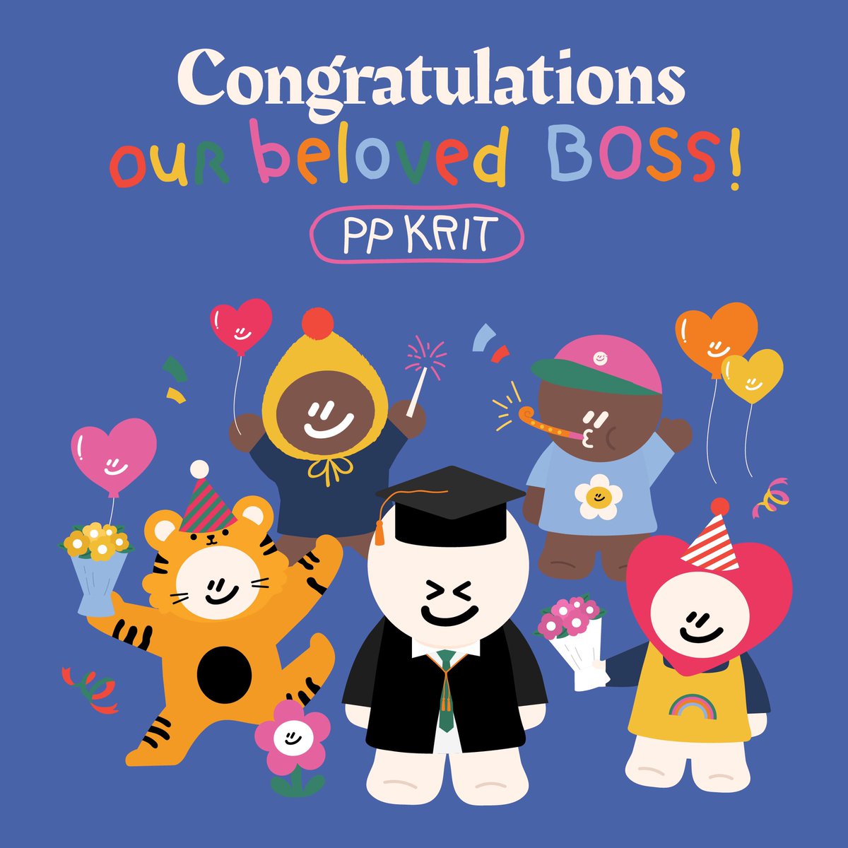 culture_colors's tweet photo. Happy Graduation Day! Warmest congratulations on our beloved boss graduation.🎉🎉🎉

#colorsculturebyPPKRITT #colorsculture #PPKritt #PPgraduation https://t.co/9JCMcQVn0z