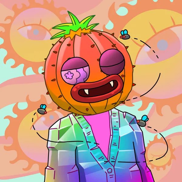 NFTpaintbrush's tweet photo. @ILYYWNFT 🧛🎃😈🔥 My #ILYYWNFT vampire pumpkin head is gonna go monster mode very soon! 🧪👩‍🔬 serum activator #airdrop coming for #OG holders in May 2022. https://t.co/lvQTfsfL2n