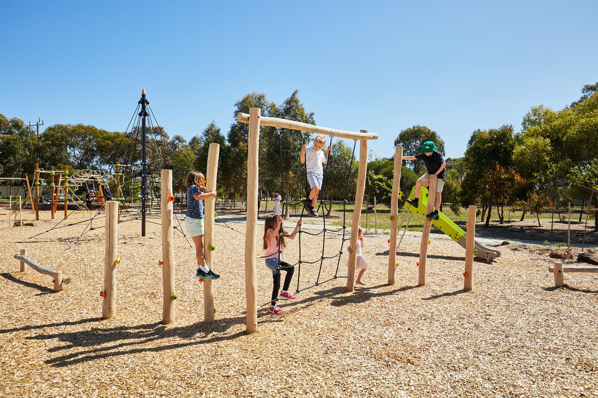 ProludicAus's tweet photo. Little explorers will love playing with friends, siblings, parents and grandparents in the NEW multi-generational #playground at Evergreen Reserve, Albanvale, VIC! 
▶️Read the case study on our website to learn more: https://t.co/whH69YVbtK
#play #outdoorfun https://t.co/apqopwn8jD