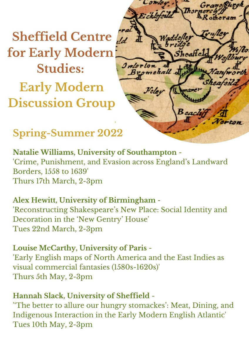 We're looking forward to the rest of our Spring-Summer programme! The series features papers given by <a href="/AHewitt25/">Alex Hewitt</a>, @frenglish_louiz  and <a href="/Hannah_js3/">Dr. Hannah Slack</a>, and continues today with a talk from @n_m_williams. To join us at 2pm, sign up here: eventbrite.co.uk/e/scems-emdg-n…
